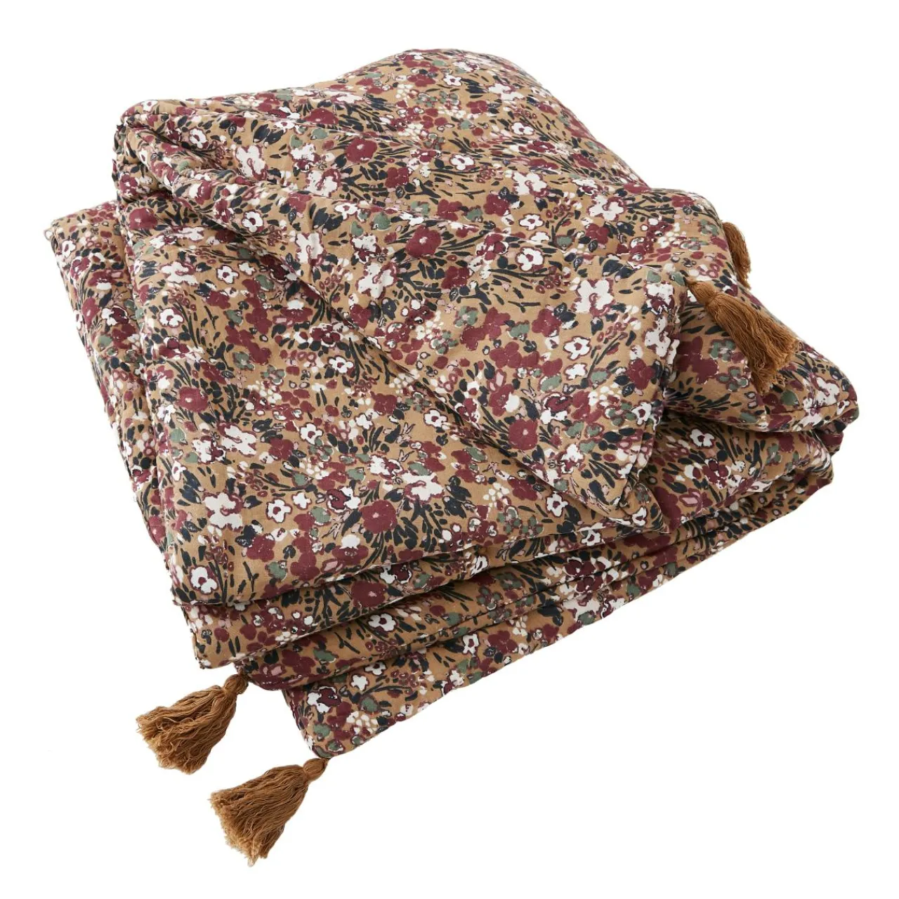 Couvre-Lit Et Édredon|EMINZA Edredon gaze de coton (90 x 200 cm) Constance Camel