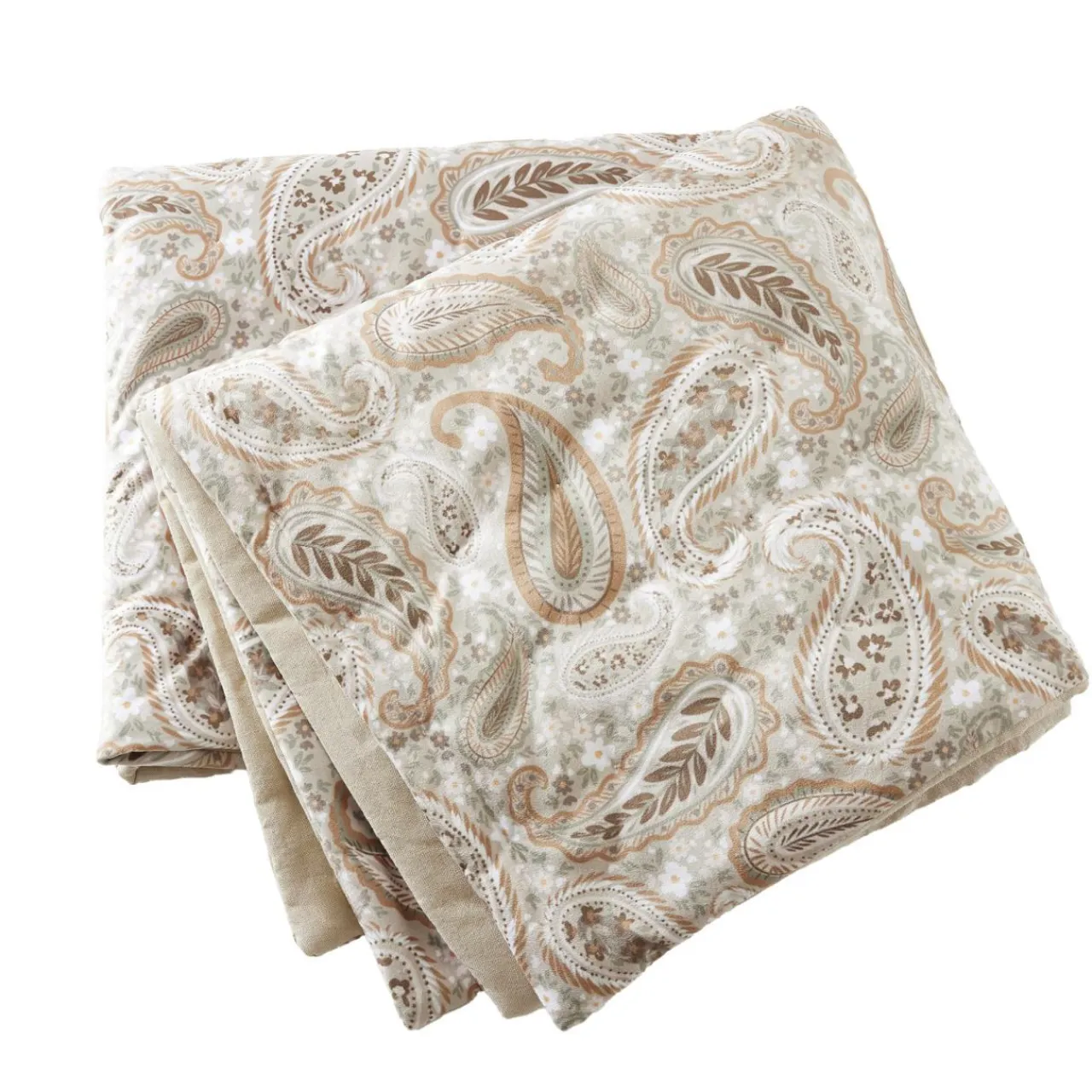 Couvre-Lit Et Édredon|EMINZA Edredon velours (90 x 220 cm) Dolores Beige