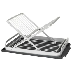 Egouttoir, Planche À Découper|5 Five Simply Smart Egouttoir de cuisine pliant en aluminium (44 x 31 cm) Splash Gris