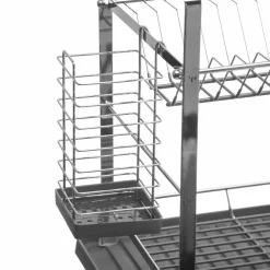Egouttoir, Planche À Découper|ATMOSPHERA Egouttoir en métal 2 niveaux (50 x 30 cm) Actual Gris