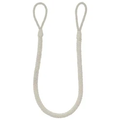 Embrasse, Pince Et Anneaux|LUANCE Embrasse rideau (80 cm) Pearl he Blanc