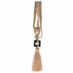 Embrasse, Pince Et Anneaux|LUANCE Embrasse rideau (50 cm) Romy Champagne Sable