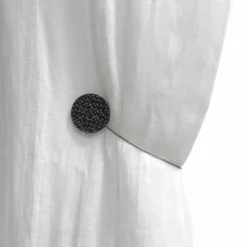 Embrasse, Pince Et Anneaux|LUANCE Embrasse rideau Newport Noire Argent