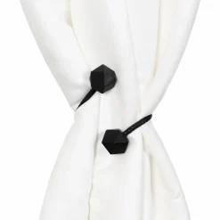 Embrasse, Pince Et Anneaux|LUANCE Embrasse rideau Twist e Noir