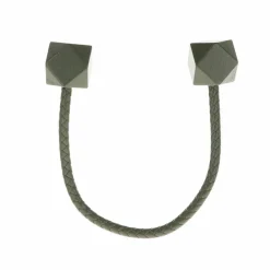 Embrasse, Pince Et Anneaux|LUANCE Embrasse rideau Twist Vert kaki