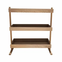 Meuble Salle De Bain|Etagère, Meuble Modulable|EMINZA Etagère 3 niveaux de sapin (H70 cm) Nordica Naturel Bois