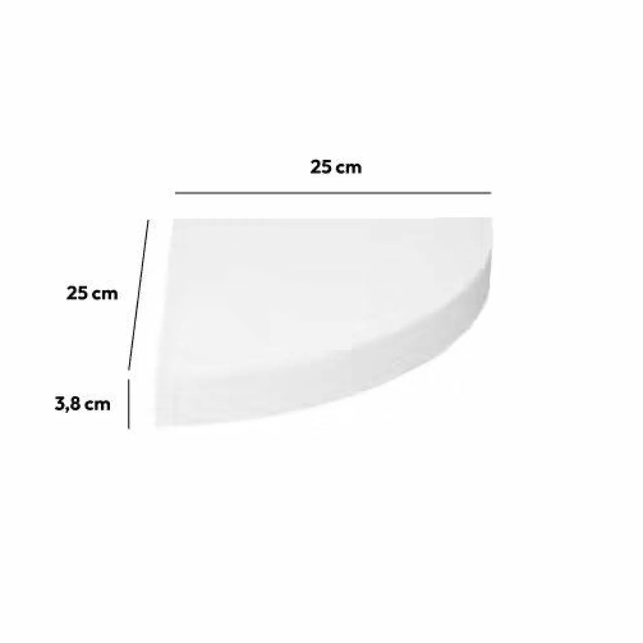 Étagère Murale|5 Five Simply Smart Etagère d'angle en bois (25 cm) Blanc