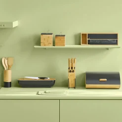 Rangement Et Organisateur|5 Five Simply Smart Etagère dérouleurs et compartiment (39 x 13 cm) Bambou Noir