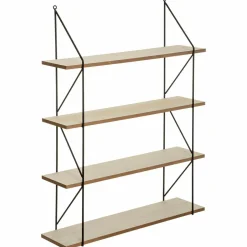 Étagère Murale|ATMOSPHERA Etagère murale 4 niveaux (60 x H80 cm) Iris Noir