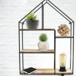 Étagère Murale|THE HOME DECO LIGHT Etagère murale (30 x H50 cm) Lum Maison e Noir