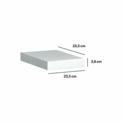 Etagère, Meuble Modulable|ATMOSPHERA Etagère murale en bois (23,5 cm) Fixy he Blanc