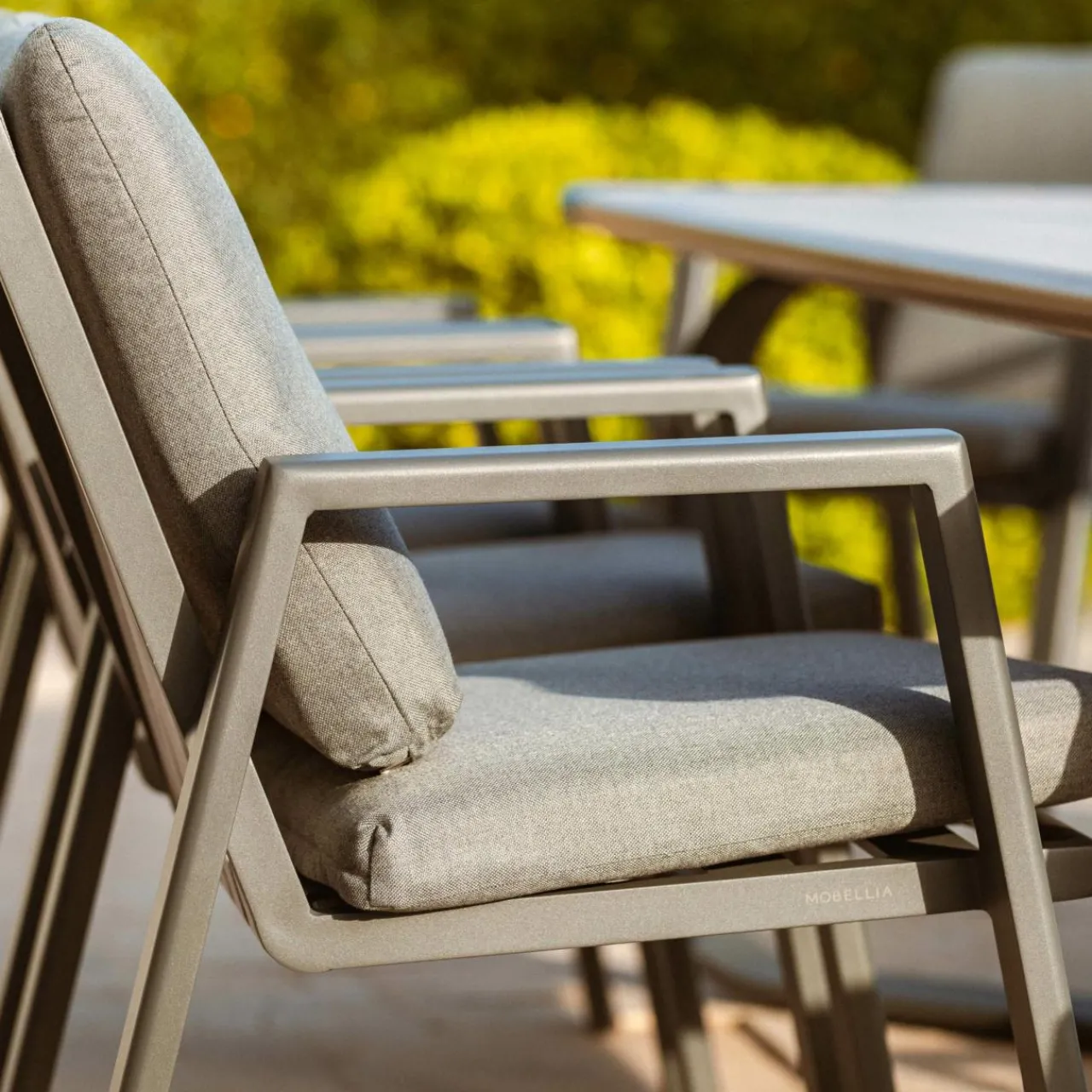 Chaise De Jardin|MOBELLIA Fauteuil de jardin aluminium Long Beach Gris Anthracite