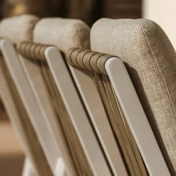 Chaise De Jardin|MOBELLIA Fauteuil de jardin aluminium Long Beach cendré Blanc