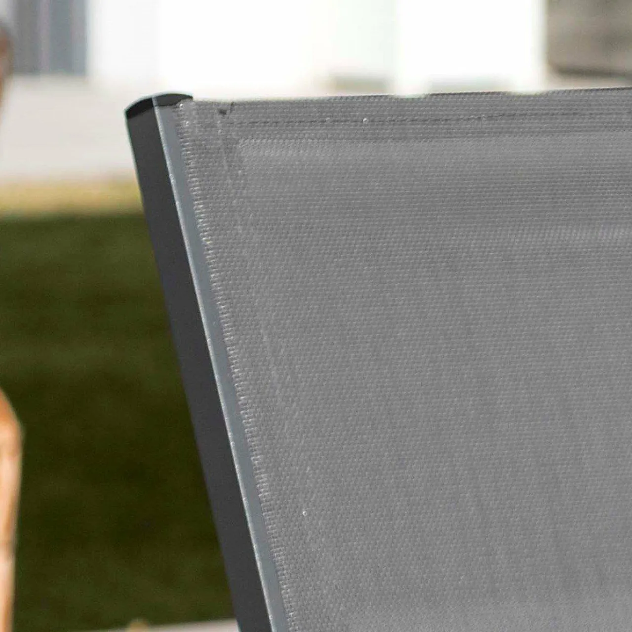 Chaise De Jardin|MOBELLIA Fauteuil de jardin dossier haut aluminium empilable Murano Gris Anthracite