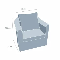 Fauteuil Détente|Canapé, Fauteuil Et Table Basse|MOBELLIA Fauteuil de jardin en résine tressée Calvi Sépia et taupe Tressé Sepia - Taupe