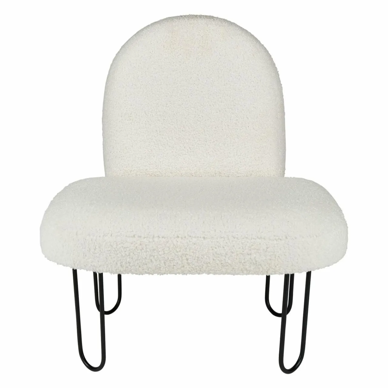 Petit Meuble Enfant|OSTARIA Fauteuil enfant bouclette (H50 cm) Augustin Blanc