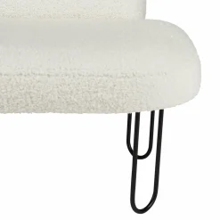 Petit Meuble Enfant|OSTARIA Fauteuil enfant bouclette (H50 cm) Augustin Blanc