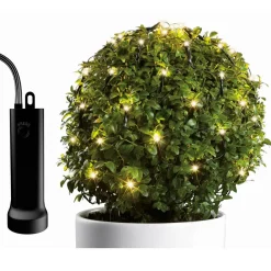 Guirlande Lumineuse|KAEMINGK Filet lumineux Durawise à piles D80 cm 128 LED Blanc chaud
