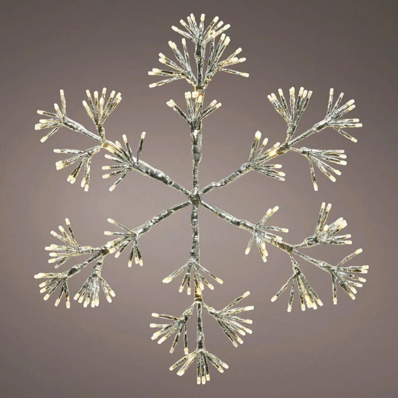 Déco Et Objet De Noël|Déco Et Objet Lumineux|KAEMINGK Flocon de Noël lumineux 192 LED (H48 cm) Flash Blanc chaud