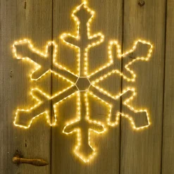 Déco Et Objet De Noël|Déco Et Objet Lumineux|EMINZA Flocon lumineux à suspendre 335 LED (D58 cm) Everest Blanc chaud