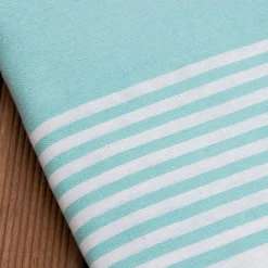 Linge De Bain|Fouta| Fouta coton recyclé (200 x 200 cm) Summer Bleu turquoise