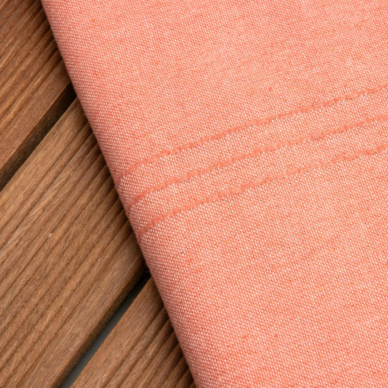 Linge De Bain|Fouta| Fouta coton recyclé (100 x 200 cm) Sunshine Corail Orange