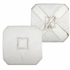 Galette De Chaise|STOF Galette de chaise carrée à rabats (40 x 40 cm) Béa Ecru