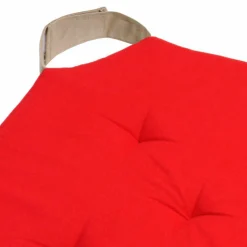 Galette De Chaise|LOVELY CASA Galette de chaise carrée scratch (38 x 38 cm) Duo Rouge