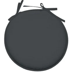 Galette De Chaise|STOF Galette de chaise ronde (40 cm) Nelson Gris Anthracite