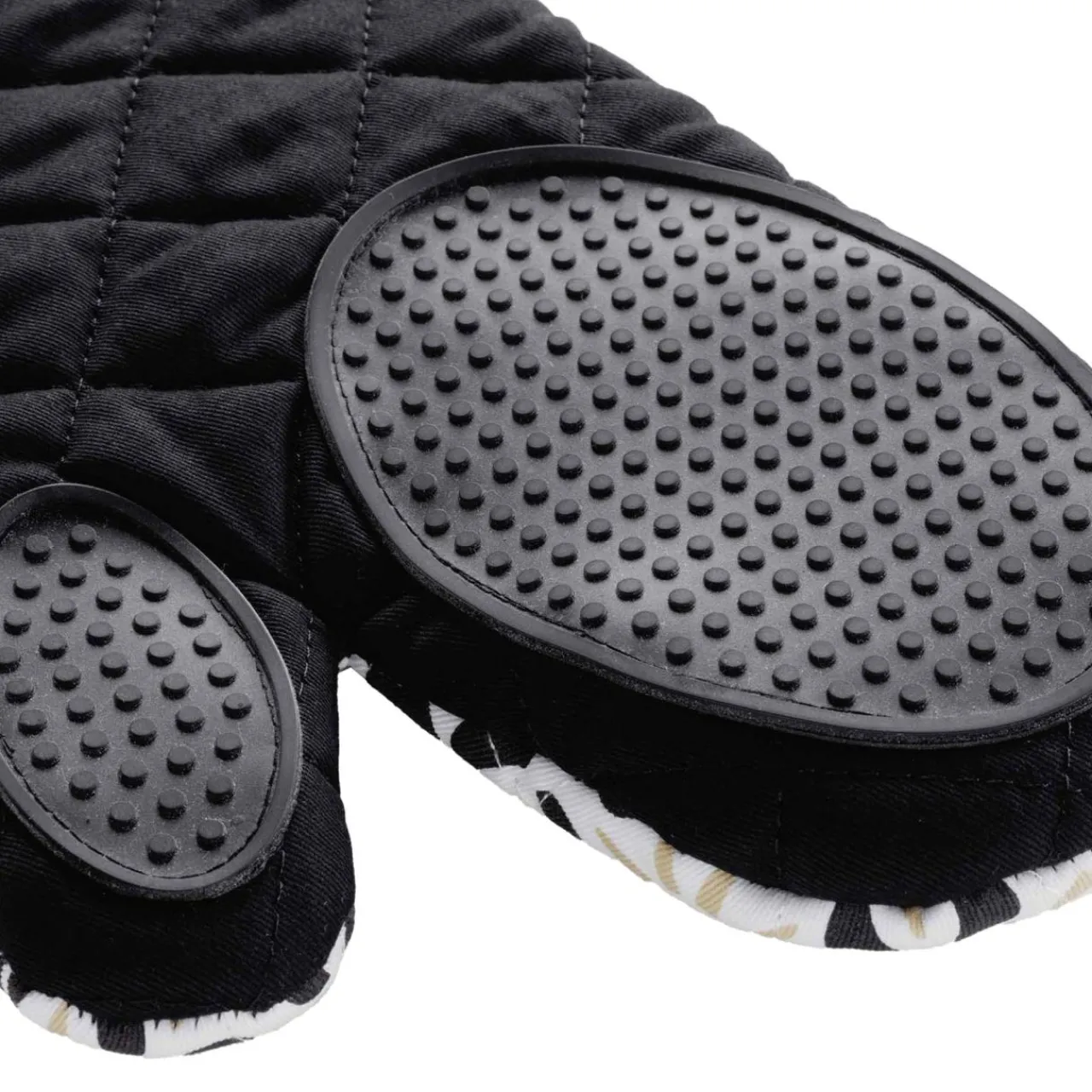 Accessoire Cuisine|douceur d'intu017drieur Gant de cuisine ambidextre en coton (30 x 18 cm) Solaris Noir