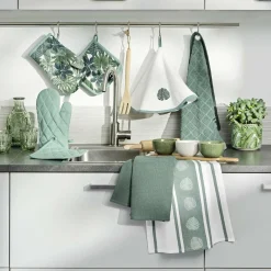 Accessoire Cuisine|douceur d'intu017drieur Gant et manique coton Ardenia uni Vert sauge