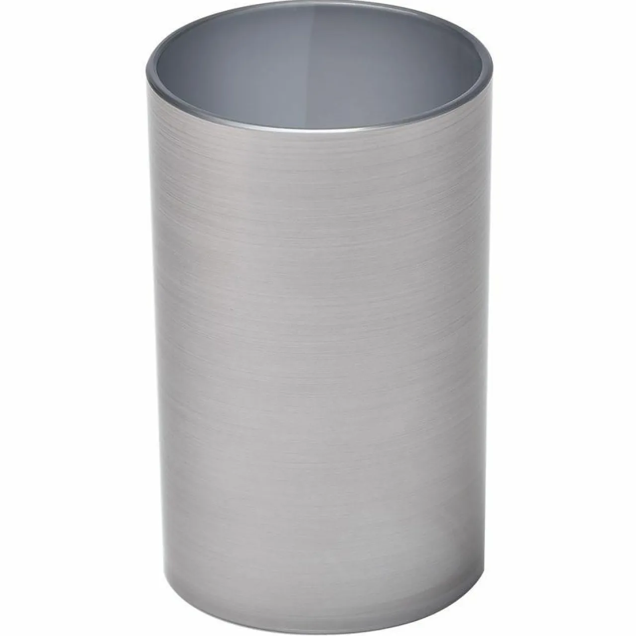 Accessoire Salle De Bain|TENDANCE Gobelet effet métallisé Gris