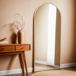 Miroir|EMINZA Grand Miroir à poser en métal (H180 cm) Dallas Dé Or