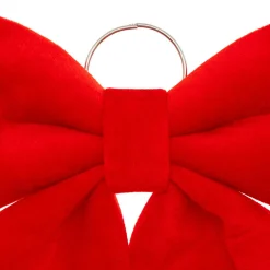 Personnage, Objet Grand Format|Décoration De Sapin|JJA Grand nœud de Noël (H35 cm) Pimlico velours Rouge