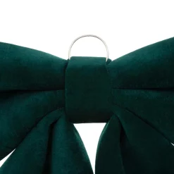 Décoration De Sapin|JJA Grand nœud de Noël (H35 cm) Prestige velours Vert sapin