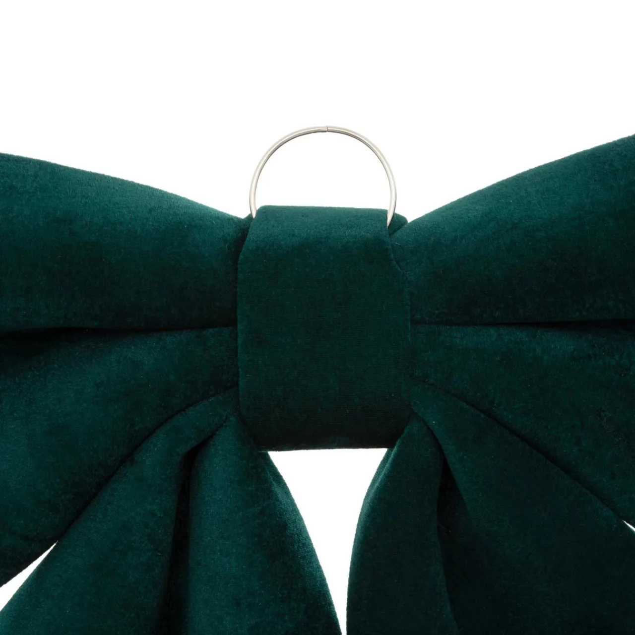 Décoration De Sapin|JJA Grand nœud de Noël (H35 cm) Prestige velours Vert sapin