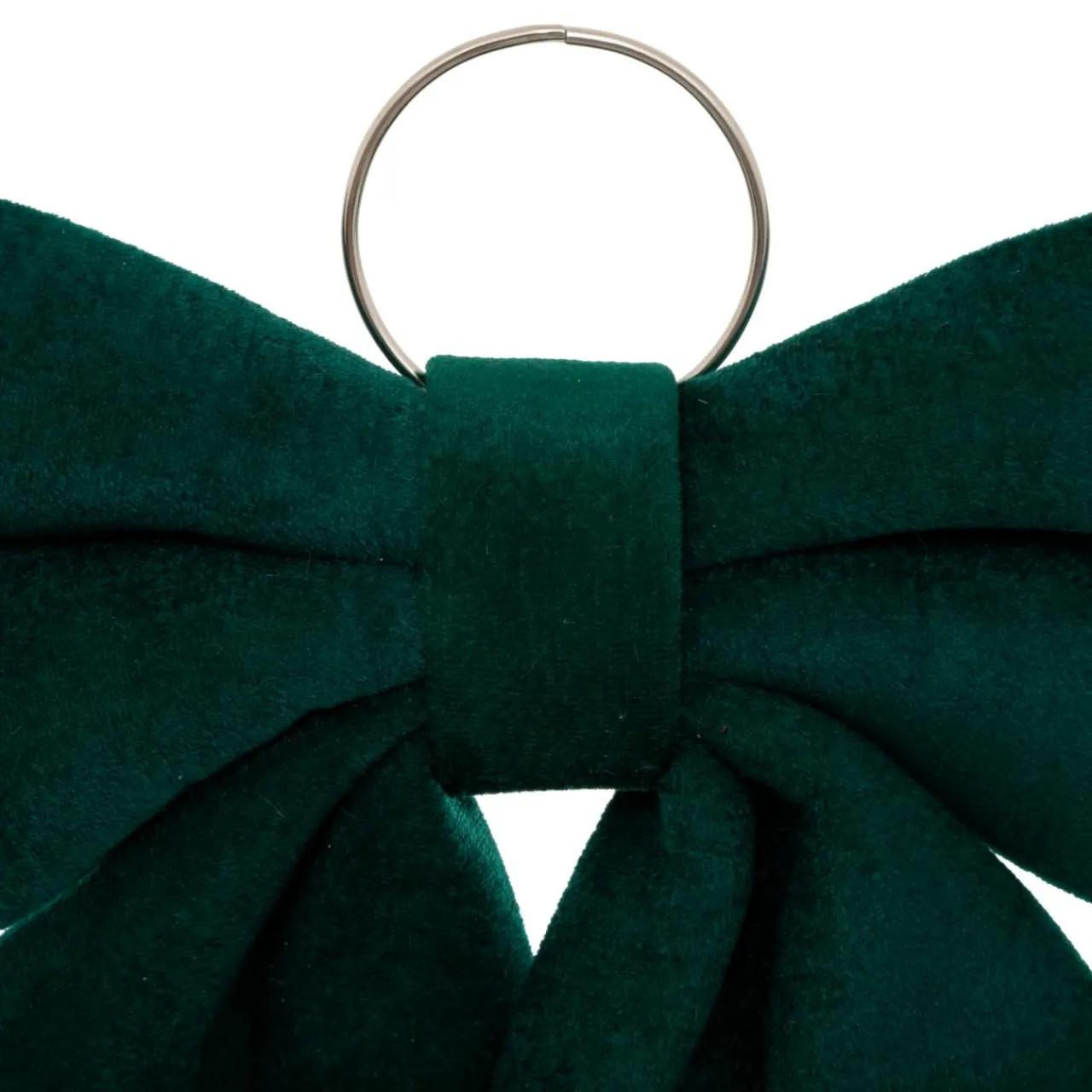 Personnage, Objet Grand Format|Décoration De Sapin|JJA Grand nœud de Noël (H72 cm) Prestige velours Vert sapin