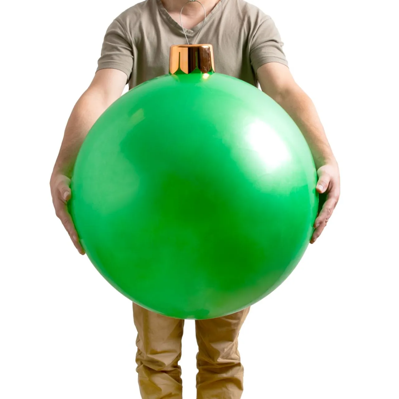 Boule Grand Format|Déco Et Objet De Noël|KOOPMAN Grande boule de Noël gonflable (D65 cm) Vert