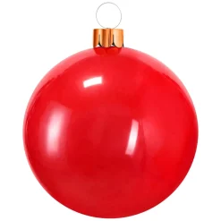 Boule Grand Format|Déco Et Objet De Noël|KOOPMAN Grande boule de Noël gonflable (D65 cm) Rouge