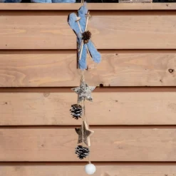 Décoration De Sapin|KAEMINGK Grande paire de skis (H50 cm) Match Beige Gris