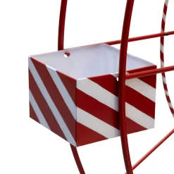 Personnage, Objet Grand Format|Déco Et Objet De Noël|JJA Grande roue en métal Géante (H170 cm) Fête foraine Rouge