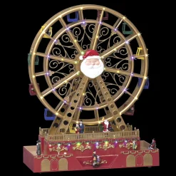 Village De Noël Lumineux|Feeric Lights & Christmas Grande roue lumineuse et musicale Visage