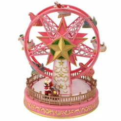 Village De Noël Lumineux|KAEMINGK Grande roue lumineuse et musicale à piles Féery Multicolore