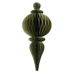 Déco Et Objet De Noël|KAEMINGK Grande Suspension de Noël en papier (H80 cm) fermeture Magnétique Vert romarin