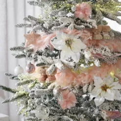 Guirlande De Sapin|KAEMINGK Guirlande Boa en plumes (184 cm) Deluxe Rose poudré