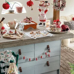 Guirlande Déco|Guirlande De Sapin|KAEMINGK Guirlande déco (1,10 m ) Cloches de Noël Rouge