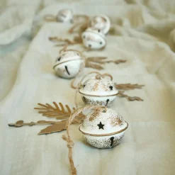 Guirlande De Sapin|KAEMINGK Guirlande déco en métal (120 cm) Clochettes et houx Beige