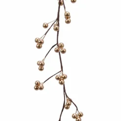 Guirlande En Sapin Artificiel|KAEMINGK Guirlande de Baie laquée (125 cm) Célénia Champagne Or