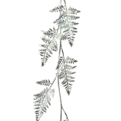 Guirlande En Sapin Artificiel|KAEMINGK Guirlande de feuille (120 cm) Fougère Royale Argent