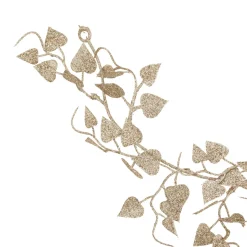 Guirlande En Sapin Artificiel|FEERIC LIGHTS Guirlande de feuille (180 cm) Féerie de Noël clair pailleté Or